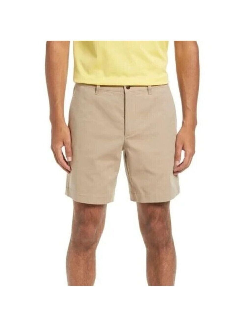 Ted Baker "fordo" flat front tan shorts men's sz 38 regular pockets